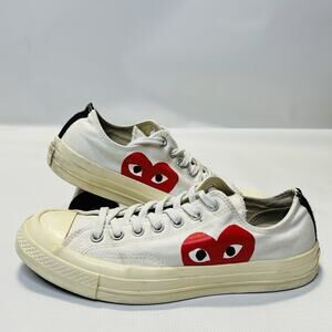 Converse Comme des Garçons Play x Chuck 70 Low Milk Mens Size 9 Women’s Size 11